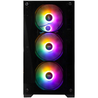  Корпус 1STPLAYER Firebase X2-M Black (X2-M-BK-4F1) / mATX / 4x120mm FRGB fans 