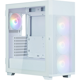  Корпус ZALMAN S5 Neo, ATX, White, Window, 2xCombo (3.5" or 2.5"), 4x2.5", 1xUSB2.0, 1xUSB3.1, Front 3x120mm FRGB, Rear 1x120mm FRGB 