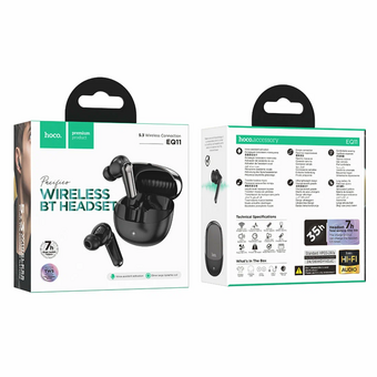  Наушники bluetooth HOCO EQ11 Pacifico true wireless черный 