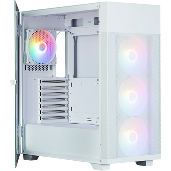  Корпус ZALMAN S5 Neo, ATX, White, Window, 2xCombo (3.5" or 2.5"), 4x2.5", 1xUSB2.0, 1xUSB3.1, Front 3x120mm FRGB, Rear 1x120mm FRGB 