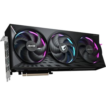  Видеокарта Gigabyte AMD Radeon RX 9070XT Aorus Elite OC (GV-R9070XT Aorus E-16GD 1.0) 16ГБ, GDDR6, Ret 