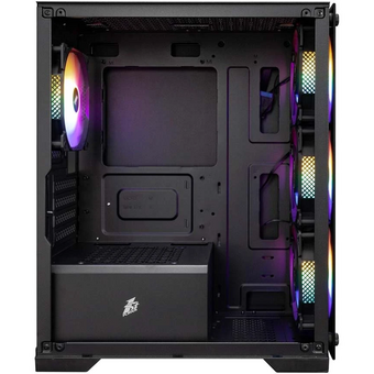  Корпус 1STPLAYER Firebase X2-M Black (X2-M-BK-4F1) / mATX / 4x120mm FRGB fans 