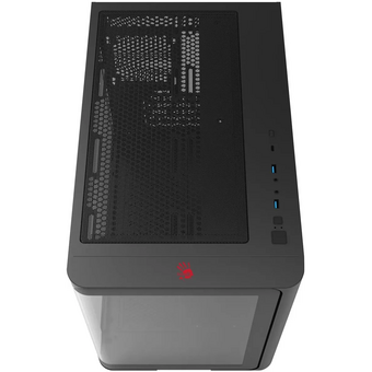  Корпус Bloody BD-CC112 черный без БП mATX 9x120mm 2xUSB3.0 audio bott PSU 