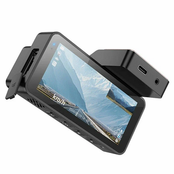  Видеорегистратор HOCO DV12 driving recorder 2K display GPS with rear camera черный 