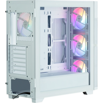  Корпус ZALMAN S5 Neo, ATX, White, Window, 2xCombo (3.5" or 2.5"), 4x2.5", 1xUSB2.0, 1xUSB3.1, Front 3x120mm FRGB, Rear 1x120mm FRGB 