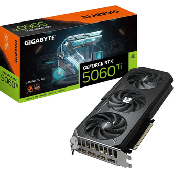  Видеокарта Gigabyte Nvidia GeForce RTX 5060TI Gaming OC (GV-N506TGAMING OC-8GD 1.0) 8ГБ, GDDR7, Ret 