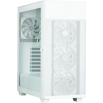  Корпус ZALMAN S5 Neo, ATX, White, Window, 2xCombo (3.5" or 2.5"), 4x2.5", 1xUSB2.0, 1xUSB3.1, Front 3x120mm FRGB, Rear 1x120mm FRGB 