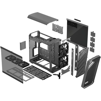  Корпус Fractal Design Torrent TG Light (FD-C-TOR1A-02) без БП, Full-Tower, 2x180mm + 3x140mm, 2xUSB-A 3.2 1xUSB Type-C E-ATX, SSI-CEB 