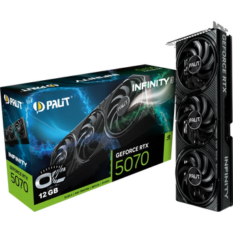  Видеокарта Palit Nvidia GeForce RTX 5070 Infinity 3 OC 12ГБ (NE75070S19K9-GB2050S) GDDR7, Ret 