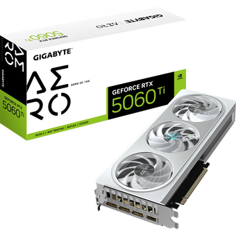  Видеокарта Gigabyte NVIDIA GeForce RTX 5060 Ti Aero OC 16Gb (GV-N506TAERO OC-16GD) 