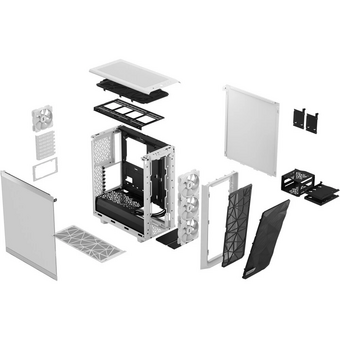  Корпус Fractal Design Meshify 2 Compact RGB TG Light Tint (FD-C-MES2C-08) без БП Midi-Tower, 4x120mm 2xUSB-A 3.2 + 1xUSB Type-C ATX 