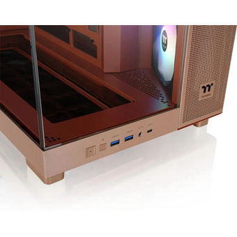  Корпус Thermaltake View 380 XL TG ARGB (CA-11E-00MGWN-00) Gravel Sand коричневый без БП E-ATX 2x120mm 2xUSB3.0 audio bott PSU 