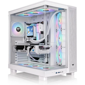  Корпус Thermaltake View 380 XL TG ARGB (CA-11E-00M6WN-00) белый без БП E-ATX 2x120mm 2xUSB3.0 1xUSB3.1 audio bott PSU 