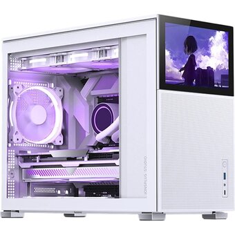  Корпус JONSBO D31 Mesh Screen White без БП Mini-Tower, TG, no fans, 1xUSB-A 3.0 + 3.2, mATX, mDTX, mITX 