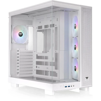  Корпус Thermaltake View 380 XL TG ARGB (CA-11E-00M6WN-00) белый без БП E-ATX 2x120mm 2xUSB3.0 1xUSB3.1 audio bott PSU 