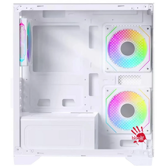  Корпус Bloody BD-CC103F (BD-CC103F-WH) белый без БП mATX 7x120mm 1xUSB2.0 1xUSB3.0 audio bott PSU 