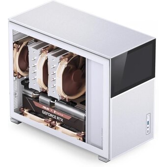  Корпус JONSBO D31 Mesh Screen White без БП Mini-Tower, TG, no fans, 1xUSB-A 3.0 + 3.2, mATX, mDTX, mITX 