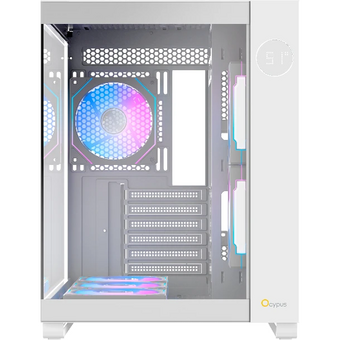  Корпус Ocypus Iota C70 WH ARGB, ATX, Type-C(3.1)*1, USB3.0*2, Bottom 3x120mm ARGB, Rear 1x120mm ARGB, MB side 2x120mm ARGB 