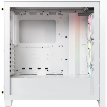  Корпус Corsair iCUE 4000D RGB Airflow (CC-9011241-WW) без БП , Midi-Tower, TG, 3x120mm 1xUSB-A 3.2, 1xUSB Type-C, E-ATX, ATX, mITX White 