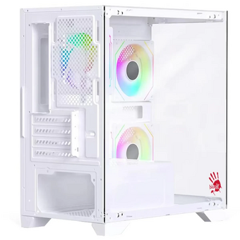  Корпус Bloody BD-CC103F (BD-CC103F-WH) белый без БП mATX 7x120mm 1xUSB2.0 1xUSB3.0 audio bott PSU 