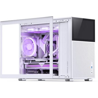  Корпус JONSBO D31 Mesh Screen White без БП Mini-Tower, TG, no fans, 1xUSB-A 3.0 + 3.2, mATX, mDTX, mITX 