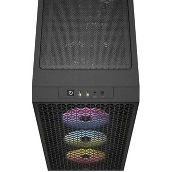  Корпус Corsair 3000D RGB Airflow (CC-9011255-WW) без БП , Midi-Tower, TG, 3x120mm 2xUSB-A 3.2, E-ATX, ATX, mITX Black 