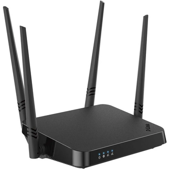  Роутер беспроводной D-Link DIR-822/RU AC1200 10/100BASE-TX черный 