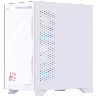  Корпус Bloody BD-CC103F (BD-CC103F-WH) белый без БП mATX 7x120mm 1xUSB2.0 1xUSB3.0 audio bott PSU 