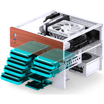  Корпус JONSBO N4 White без БП, mini-ITX, SFX, белый 
