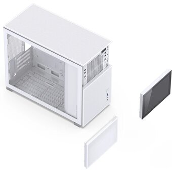  Корпус JONSBO D31 Mesh Screen White без БП Mini-Tower, TG, no fans, 1xUSB-A 3.0 + 3.2, mATX, mDTX, mITX 