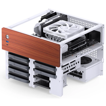  Корпус JONSBO N4 White без БП, mini-ITX, SFX, белый 