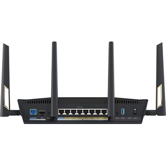  Роутер беспроводной Asus RT-BE88U BE7200 100/1000/2500/10000/SFP+ черный 