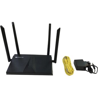  Роутер беспроводной Origo OWR1830AXG (OWR1830AXG/A1A) AX1800 10/100/1000BASE-T черный 
