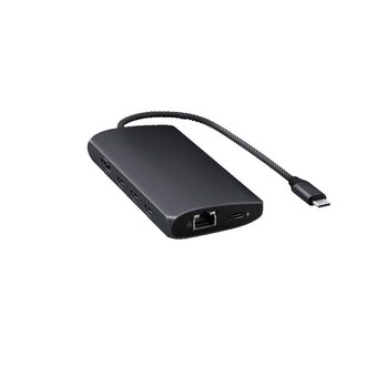  Док-станция Satechi USB-C Multiport Adapter 8K With Ethernet V3 (ST-P8KED) Черный 