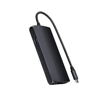  Док-станция Satechi USB-C Multiport Adapter 8K With Ethernet V3 (ST-P8KED) Черный 