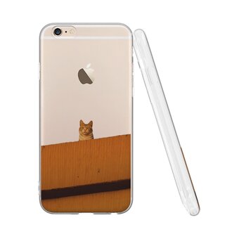  Силиконовый чехол Mcover для iPhone 6/6s (Айфон 6с), с принтом Рыжик на крыше 