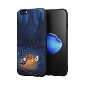  Силиконовый чехол Mcover для iPhone 6/6s (Айфон 6с), с принтом We Bare Bears 