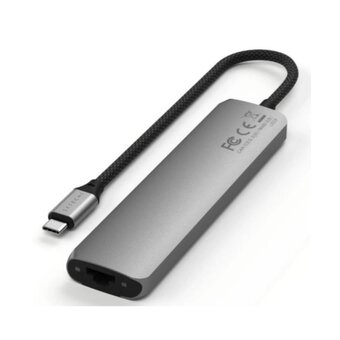  Док-станция Satechi 7-in-1 USB-C Slim Multiport Adapter with Ethernet (ST-P7SM) Серый 