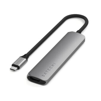  Док-станция Satechi 6-in-1 USB-C Slim Multiport Adapter (ST-P6SM) Серый 