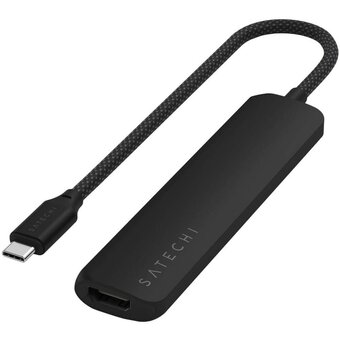  Док-станция Satechi 6-in-1 USB-C Slim Multiport Adapter (ST-P6SK) Черный 