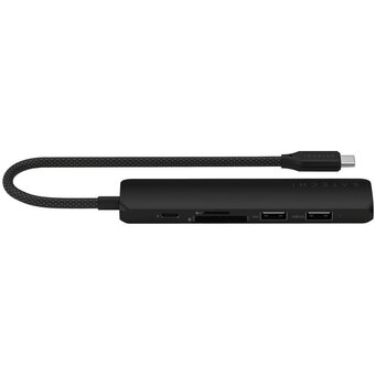  Док-станция Satechi 6-in-1 USB-C Slim Multiport Adapter (ST-P6SK) Черный 