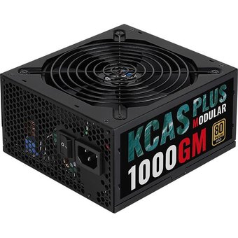  Блок питания Aerocool KCAS Plus 1000GM V2 (ACPG-KPK0FEC.12) ATX 1000W (24+8+4+4pin) APFC 140mm fan 10xSATA Cab Manag RTL 