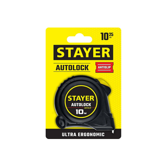  Рулетка Stayer АutoLock 2-34126-10-25 10м/25мм 