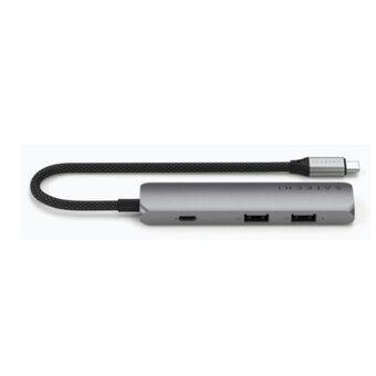  Док-станция Satechi 4-in-1 USB-C Slim Multiport Adapter 4K (ST-P4SM) Серый 