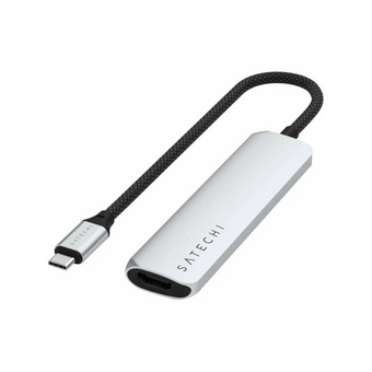  Док-станция Satechi 4-in-1 USB-C Slim Multiport Adapter 4K (ST-P4SS) Серебристый 