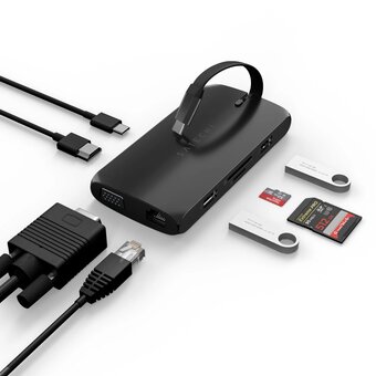  Док-станция Satechi Type-C On-the-Go Multiport Adapter (ST-UCMBAK) Черный 