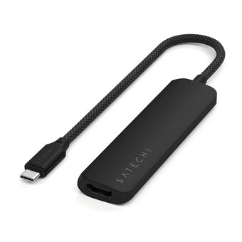 Док-станция Satechi 4-in-1 USB-C Slim Multiport Adapter 4K (ST-P4SK) Черный 