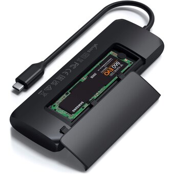  Док-станция Satechi USB-C Hybrid Multiport Adapter (ST-UCHSEK) Черный 
