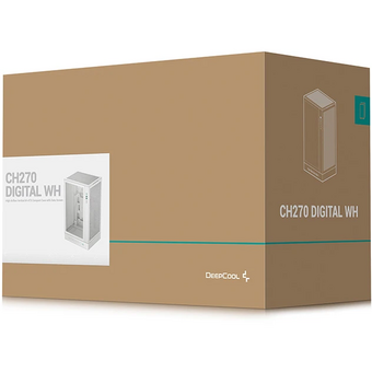  Корпус Deepcool CH270 Digital WH без БП, белый, Micro ATX/Mini-ITX 