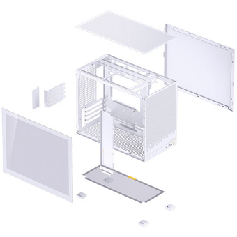 Корпус JONSBO D32 STD White без БП, боковая панель из закаленного стекла, mini-ITX, micro-ATX, белый 